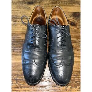 Barrie Ltd Handcrafted Leather Wingtip Oxford Dress Shoes Made in England 10.5